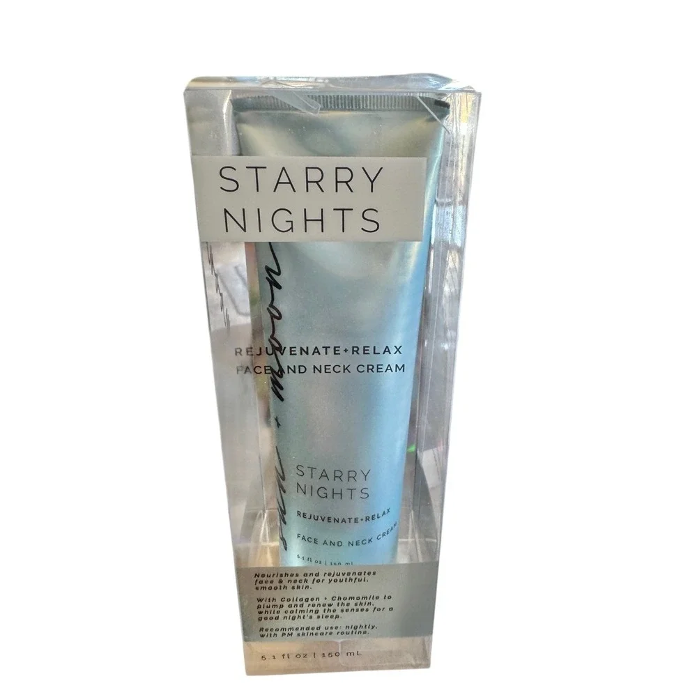 Starry Nights Face and Neck Cream 5.1 oz New Collagen Chamomile Rejuvenate Relax